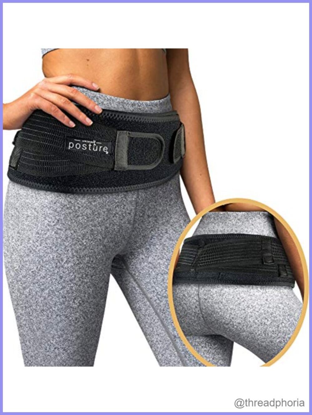Sacroiliac Hip Belt for Sciatic Pelvic Lower Back Pain Relief SI Joint Support